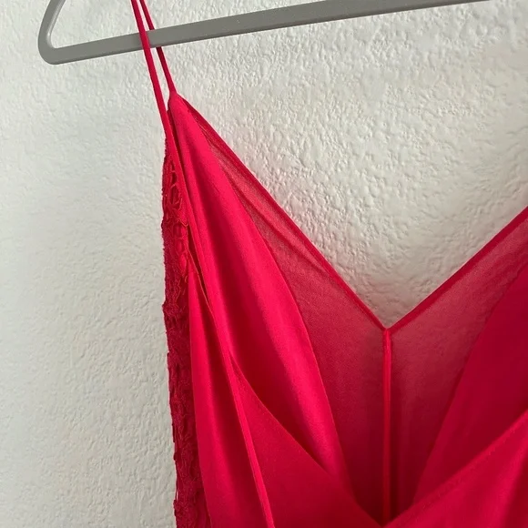 X BY NBD x REVOLVE | Red Lace Silhouette Kendra Maxi Cocktail Dress | Size 6 - Picture 7 of 11